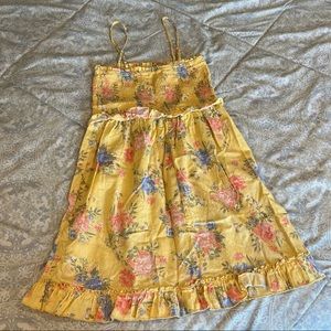 Yellow Floral Summer Dress